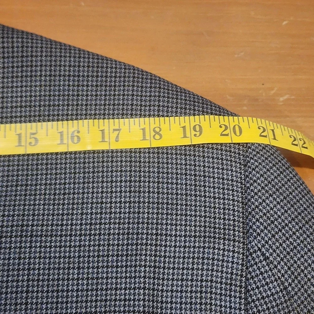 Lauren Ralph Lauren‎ LRL Sport Coat Mens 46L Gray Houndstooth Wool Blazer Career